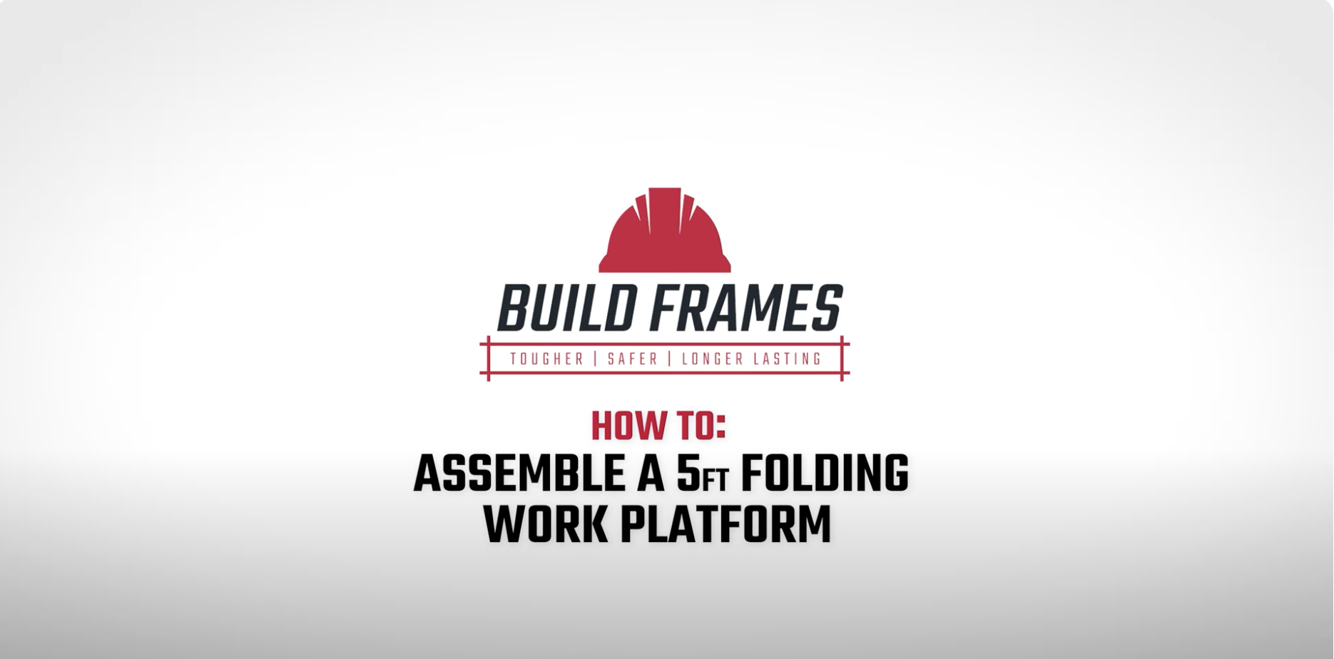 5ft Folding Work Platform - How to Assemble